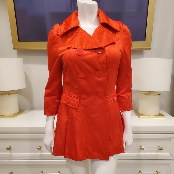 Bebe satin red trench - Picture 2 of 8
